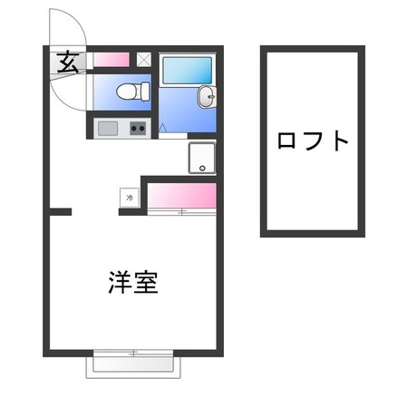 レオパレス富秋の物件間取画像